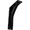 Ekena Millwork Galveston Wrought Iron Bracket, (Triple center brace), Powder Coated Black 2"W x 5 1/2"D x 8"H BKTM02X05X08TGL - alternate 1